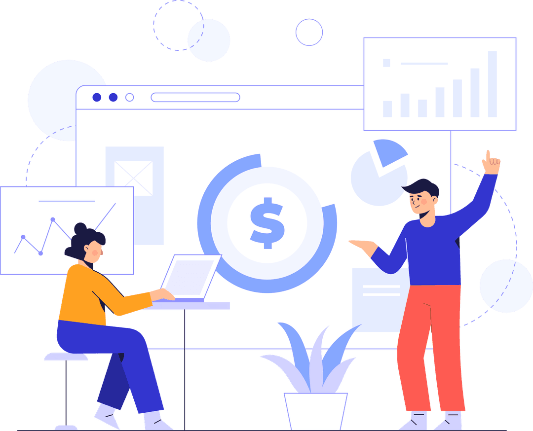 Investment Dashboard Illustration